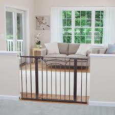 Wide baby gate in doorway